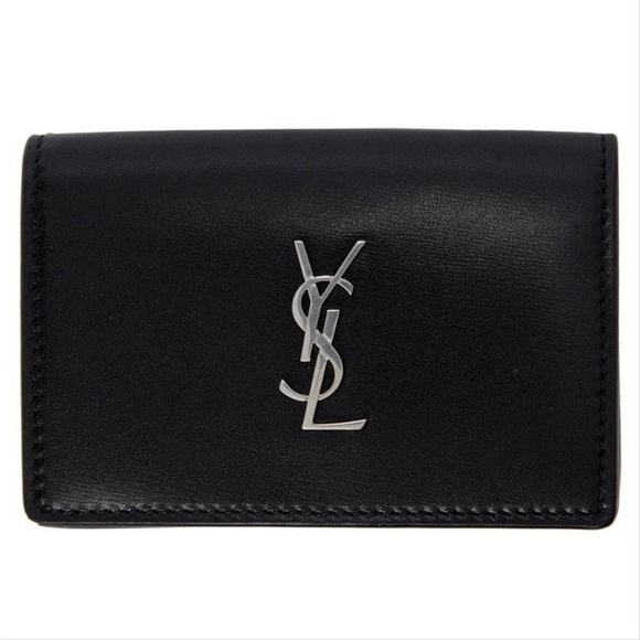 SAINT LAURENT monogram leather compact wallet - Picture 1 of 3